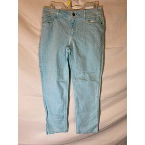 PLATINUM CHICOS WOMENS SIZE 0.5 TEAL STRETCH JEANS SKINNY